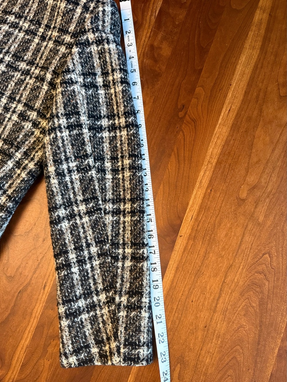 Giorgio ARMANI Black & White Plaid Cropped Wool Jacket Vintage 1980s - Picture 15 of 16